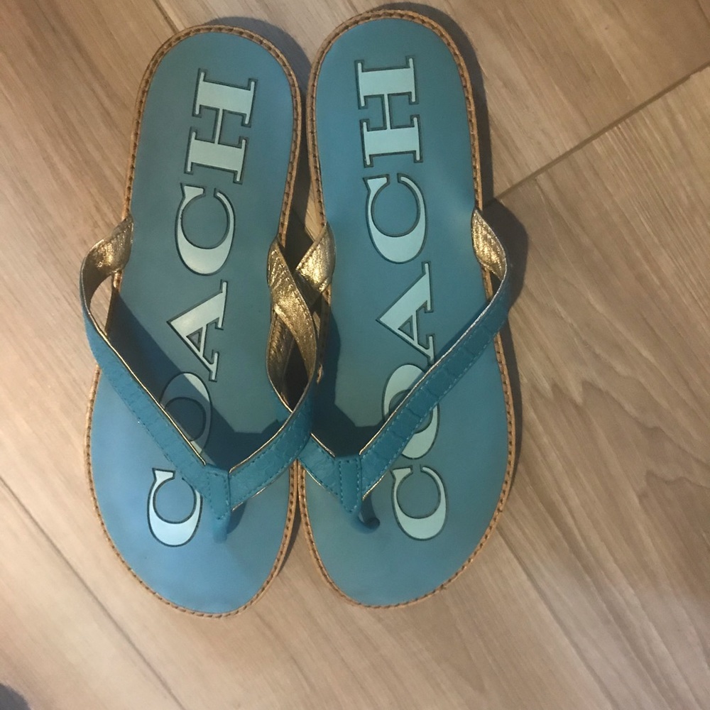 Coach flip flops